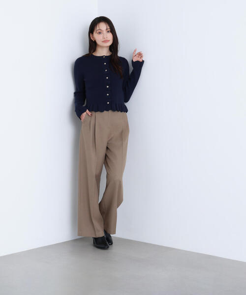 NATURAL BEAUTY BASIC(ナチュラルビューティーベーシック)の「◇メタルボタンフリルカーディガン(カーディガン/ボレロ・レディース・グレー/ダークオレンジ/ネイビー・FREE)」の20枚目の写真