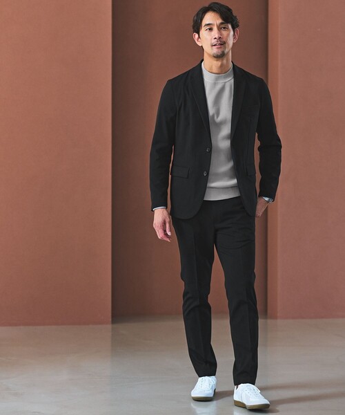 WEB限定】JUST fit ウールライク ナロー セットアップ -ストレッチ