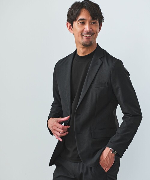 green label relaxing(グリーンレーベルリラクシング)の「【WEB限定】JUST fit ウールライク ナロー セットアップ -ストレッチ-(セットアップ・メンズ・ダークグレー/ネイビー/オリーブ/ブラック・L/XXL/M/XL/S/XS)」の5枚目の写真