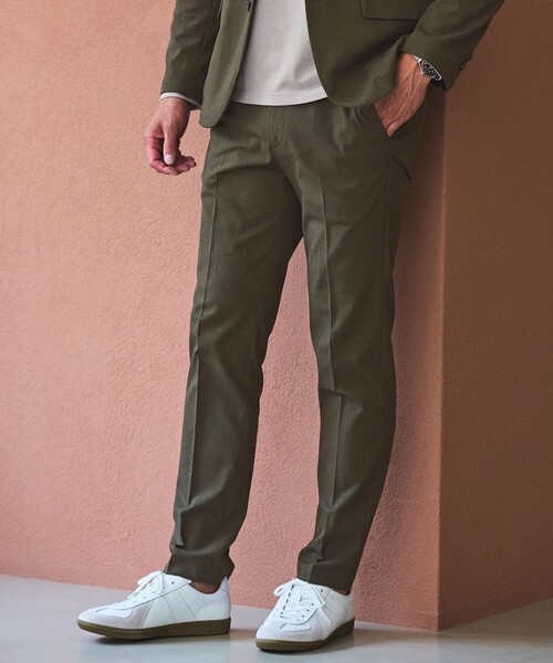 green label relaxing(グリーンレーベルリラクシング)の「【WEB限定】JUST fit ウールライク ナロー セットアップ -ストレッチ-(セットアップ・メンズ・ダークグレー/ネイビー/オリーブ/ブラック・L/XXL/M/XL/S/XS)」の8枚目の写真