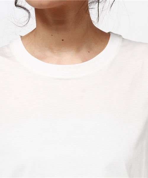 AVIE(アビィ)の「ソフティースリーブTee(Tシャツ/カットソー・レディース・ブラック/オフホワイト/グリーン・フリー)」の14枚目の写真