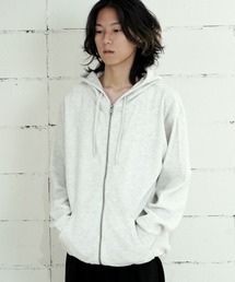 FIEVOLE（フィエボーレ）の「起毛ワッフルド裾ドロストZIPパーカー（パーカー）」