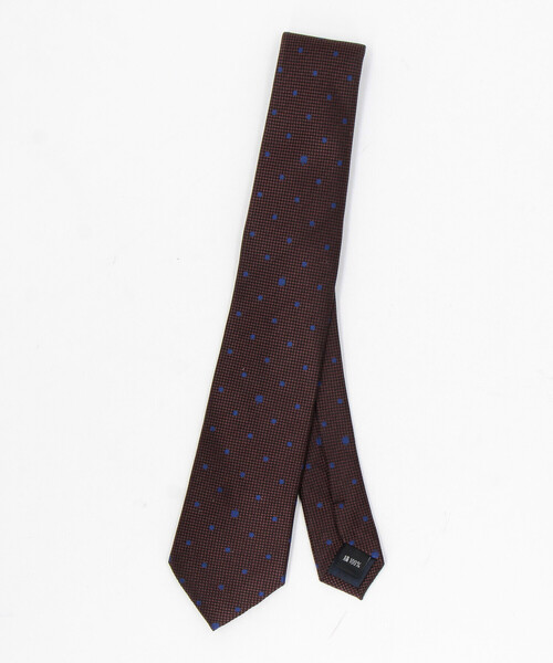 COMME CA ISM(コムサイズム)の「【シルク100%】リンゴドット ネクタイ(ネクタイ・メンズ・ライトグレー/ダークブラウン/グリーン/ネイビー・FREE)」の7枚目の写真