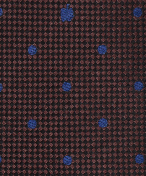 COMME CA ISM(コムサイズム)の「【シルク100%】リンゴドット ネクタイ(ネクタイ・メンズ・ライトグレー/ダークブラウン/グリーン/ネイビー・FREE)」の15枚目の写真