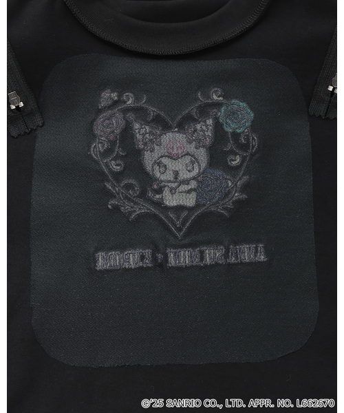 ANNA SUI mini（アナスイ・ミニ）の「【KUROMI】長袖Tシャツ（Tシャツ