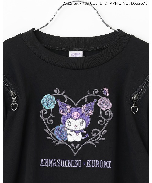 【アナスイミニ】140 ❤︎新品未使用❤︎ Tシャツ＆ジャンスカ 紫 定価1.8万 ANNA SUI mini（アナ スイ・ミニ） ~2025 NEW COLLECTION ~ トレンド感