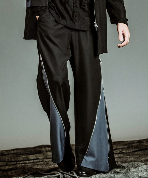 NO ID.（ノーアイディ）の「【NO ID.】Changing Flare Trousers / チェンジング フレア トラウザーズ（スラックス・メンズ・その他23/ブラック・2/1）」の2枚目の写真