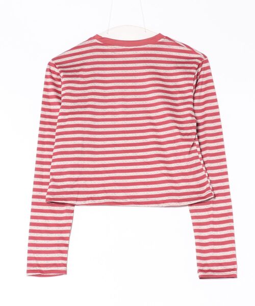 SHOUYO(ショウヨウ)の「ボーダー柄ベーシックロングスリーブTシャツ(Tシャツ/カットソー・レディース・レッド/ブラック・M)」の17枚目の写真