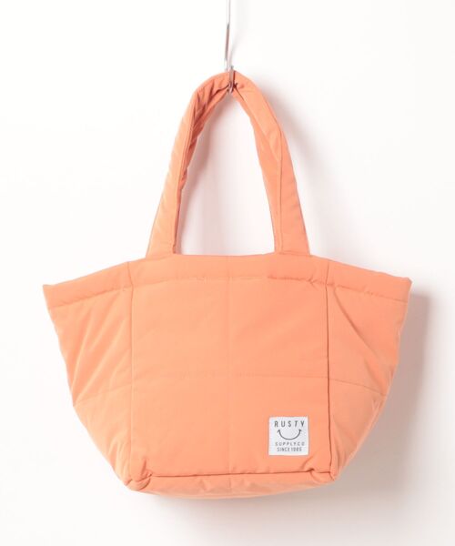 RUSTY(ラスティ)の「中綿キルティングトートBAG(トートバッグ・レディース・ブラック/オレンジ/ダークグリーン・FREE)」の8枚目の写真
