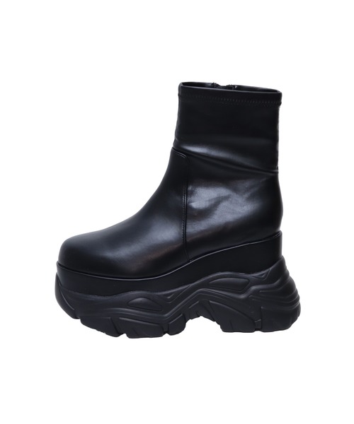 ANAP(アナップ)の「スニーカー ソール 厚底 ショート ブーツ(ブーツ・レディース・ブラック・L/M/S)」の10枚目の写真