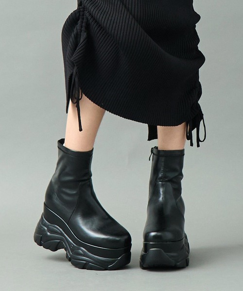 ANAP(アナップ)の「スニーカー ソール 厚底 ショート ブーツ(ブーツ・レディース・ブラック・L/M/S)」の15枚目の写真