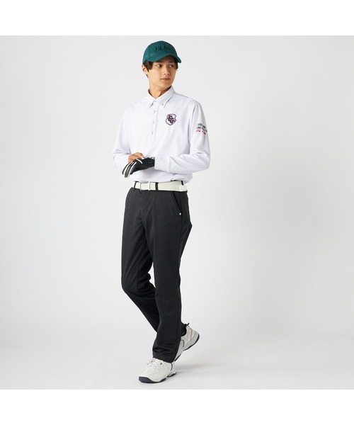 FILA GOLF(フィラゴルフ )の「FILA GOLF フィラゴルフ ゴルフウェア ワンポイント ロゴ ストレッチ 防風 保温 Dカン付き キルトボンディングパンツ(その他パンツ・メンズ・オフホワイト/ブラック・3L/LL/L/M)」の20枚目の写真