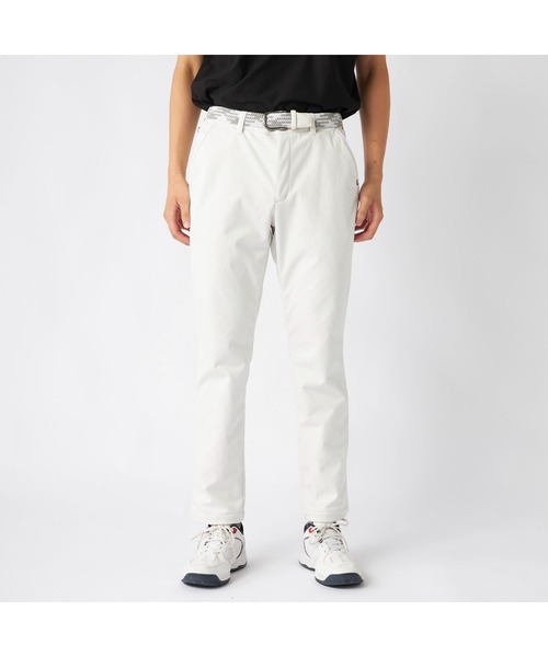 FILA GOLF(フィラゴルフ )の「FILA GOLF フィラゴルフ ゴルフウェア ワンポイント ロゴ ストレッチ 防風 保温 Dカン付き キルトボンディングパンツ(その他パンツ・メンズ・オフホワイト/ブラック・3L/LL/L/M)」の9枚目の写真