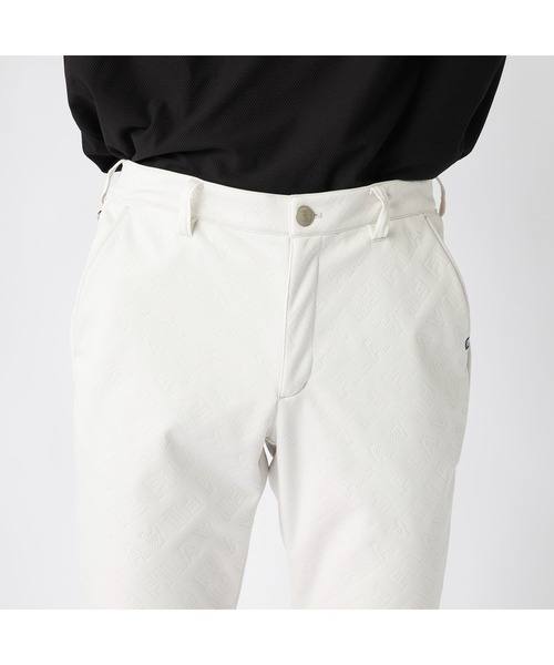 FILA GOLF(フィラゴルフ )の「FILA GOLF フィラゴルフ ゴルフウェア ワンポイント ロゴ ストレッチ 防風 保温 Dカン付き キルトボンディングパンツ(その他パンツ・メンズ・オフホワイト/ブラック・3L/LL/L/M)」の12枚目の写真