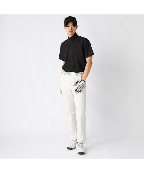 FILA GOLF(フィラゴルフ )の「FILA GOLF フィラゴルフ ゴルフウェア ワンポイント ロゴ ストレッチ 防風 保温 Dカン付き キルトボンディングパンツ(その他パンツ・メンズ・オフホワイト/ブラック・3L/LL/L/M)」の8枚目の写真