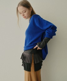 LE CIEL BLEU（ルシェルブルー）の「ロングスリーブジャージートップw/フリルドヘム / Long Sleeve Jersey Top w/Frilled Hem（Tシャツ/カットソー）」