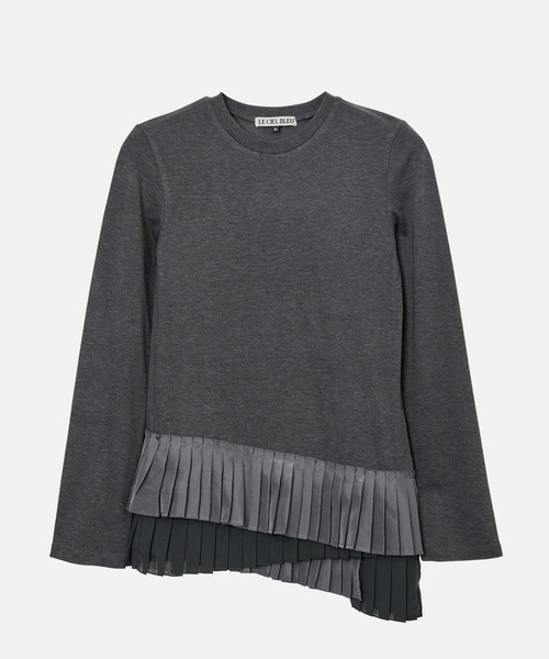 ロングスリーブジャージートップw/フリルドヘム / Long Sleeve Jersey