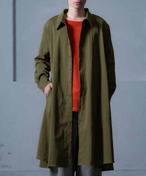 improves（インプローブス）の「ロング フレアシャツ（シャツ/ブラウス・メンズ・チャコール/ブラック/カーキ・MEDIUM/LARGE）」の3枚目の写真