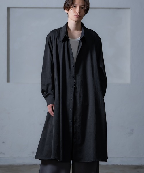 improves（インプローブス）の「ロング フレアシャツ（シャツ/ブラウス・メンズ・チャコール/ブラック/カーキ・MEDIUM/LARGE）」の5枚目の写真