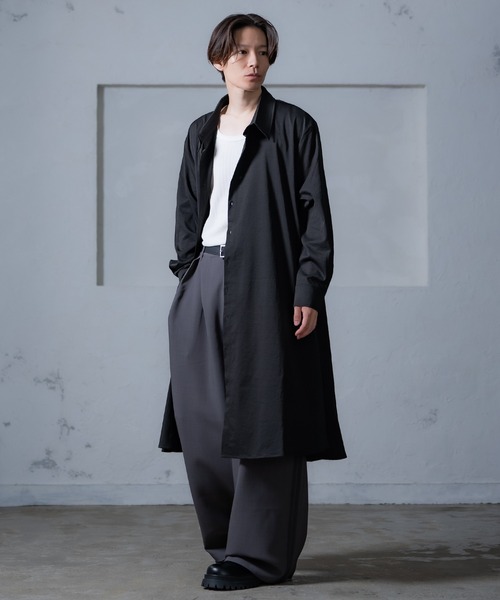 improves（インプローブス）の「ロング フレアシャツ（シャツ/ブラウス・メンズ・チャコール/ブラック/カーキ・MEDIUM/LARGE）」の7枚目の写真