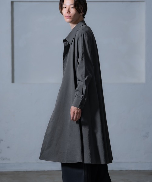 improves（インプローブス）の「ロング フレアシャツ（シャツ/ブラウス・メンズ・チャコール/ブラック/カーキ・MEDIUM/LARGE）」の9枚目の写真