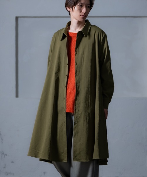 improves（インプローブス）の「ロング フレアシャツ（シャツ/ブラウス・メンズ・チャコール/ブラック/カーキ・MEDIUM/LARGE）」の12枚目の写真