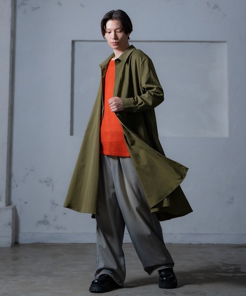 improves（インプローブス）の「ロング フレアシャツ（シャツ/ブラウス・メンズ・チャコール/ブラック/カーキ・MEDIUM/LARGE）」の17枚目の写真