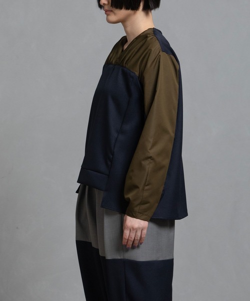 MARECHAL TERRE（マルシャルテル）の「ジョイントトップス（シャツ/ブラウス・レディース・オリーブ/ブラック/ブラウン/ネイビー・MEDIUM）」の5枚目の写真