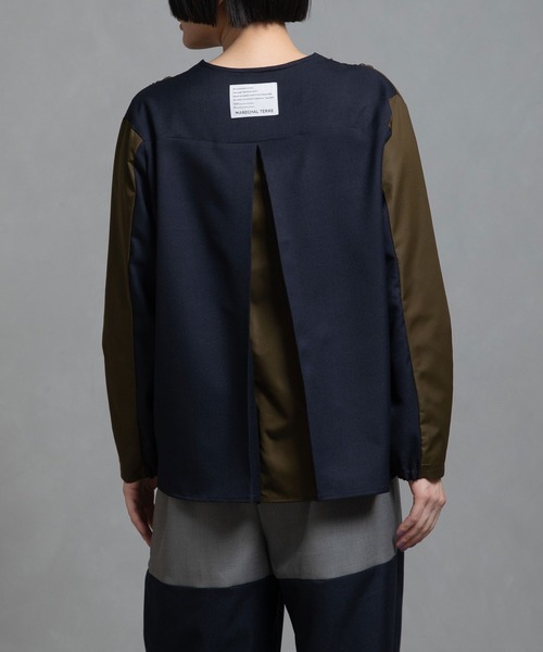 MARECHAL TERRE（マルシャルテル）の「ジョイントトップス（シャツ/ブラウス・レディース・オリーブ/ブラック/ブラウン/ネイビー・MEDIUM）」の6枚目の写真