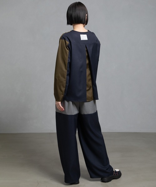 MARECHAL TERRE（マルシャルテル）の「ジョイントトップス（シャツ/ブラウス・レディース・オリーブ/ブラック/ブラウン/ネイビー・MEDIUM）」の7枚目の写真