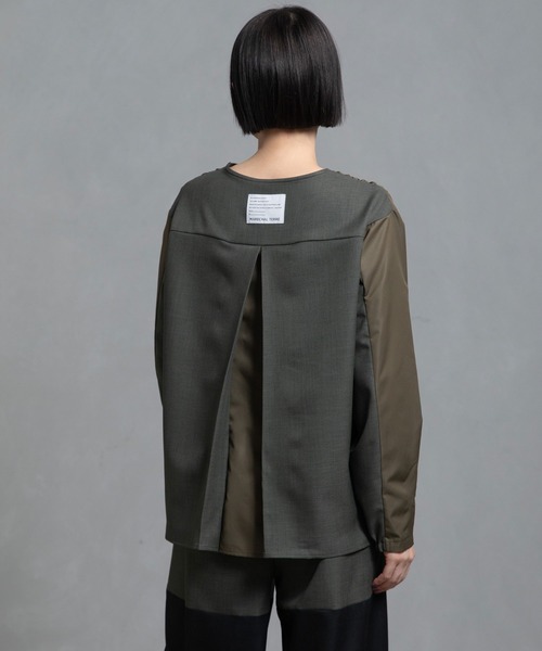 MARECHAL TERRE（マルシャルテル）の「ジョイントトップス（シャツ/ブラウス・レディース・オリーブ/ブラック/ブラウン/ネイビー・MEDIUM）」の13枚目の写真