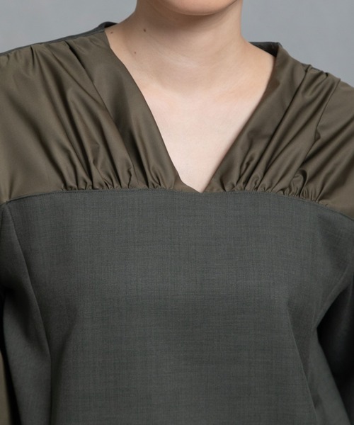 MARECHAL TERRE（マルシャルテル）の「ジョイントトップス（シャツ/ブラウス・レディース・オリーブ/ブラック/ブラウン/ネイビー・MEDIUM）」の17枚目の写真