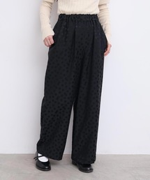 l'atelier du savon | サテンジャガード　まばらドットパンツ(その他パンツ)