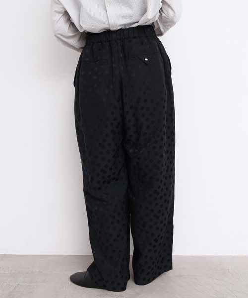 l'atelier du savon（アトリエドサボン）の「サテンジャガード　まばらドットパンツ（その他パンツ・レディース・ブラック・FREE）」の20枚目の写真