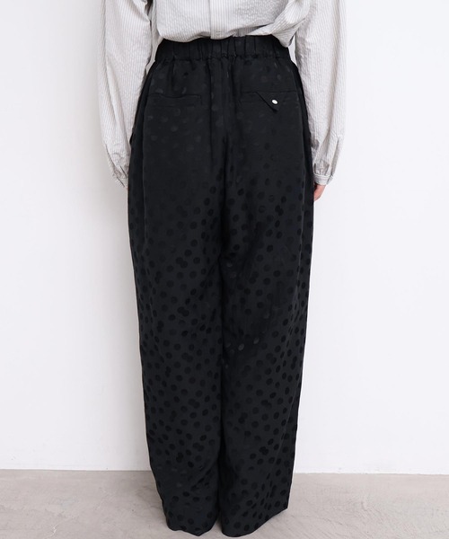 l'atelier du savon（アトリエドサボン）の「サテンジャガード　まばらドットパンツ（その他パンツ・レディース・ブラック・FREE）」の11枚目の写真
