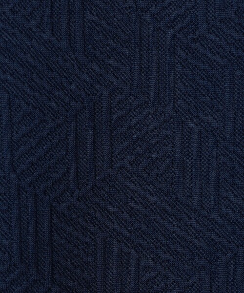 NOLLEY'S LIGHT（ノーリーズライト）の「ジオメトリック地柄スウェット（Tシャツ/カットソー・メンズ・ブラック/オフホワイト/ダークネイビー・M/L）」の5枚目の写真