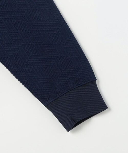 NOLLEY'S LIGHT（ノーリーズライト）の「ジオメトリック地柄スウェット（Tシャツ/カットソー・メンズ・ブラック/オフホワイト/ダークネイビー・M/L）」の6枚目の写真