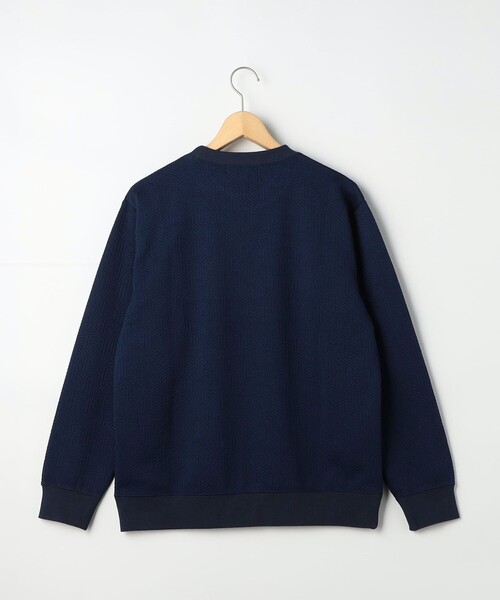 NOLLEY'S LIGHT（ノーリーズライト）の「ジオメトリック地柄スウェット（Tシャツ/カットソー・メンズ・ブラック/オフホワイト/ダークネイビー・M/L）」の8枚目の写真