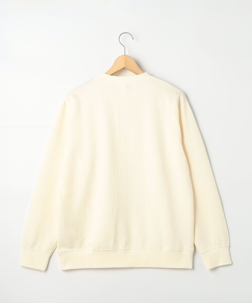 NOLLEY'S LIGHT（ノーリーズライト）の「ジオメトリック地柄スウェット（Tシャツ/カットソー・メンズ・ブラック/オフホワイト/ダークネイビー・M/L）」の10枚目の写真