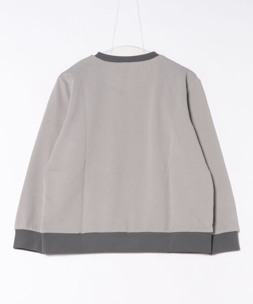 marie claire(マリ・クレール)の「marie claire sports マリクレールスポーツ ラメ糸 ブランド ロゴ 丸首 シャツ トップス(Tシャツ/カットソー・レディース・ブラック/チャコールグレー・L/LL/M)」の22枚目の写真