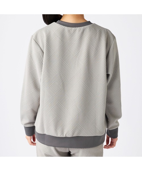 marie claire(マリ・クレール)の「marie claire sports マリクレールスポーツ ラメ糸 ブランド ロゴ 丸首 シャツ トップス(Tシャツ/カットソー・レディース・ブラック/チャコールグレー・L/LL/M)」の20枚目の写真