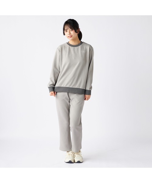 marie claire(マリ・クレール)の「marie claire sports マリクレールスポーツ ラメ糸 ブランド ロゴ 丸首 シャツ トップス(Tシャツ/カットソー・レディース・ブラック/チャコールグレー・L/LL/M)」の17枚目の写真