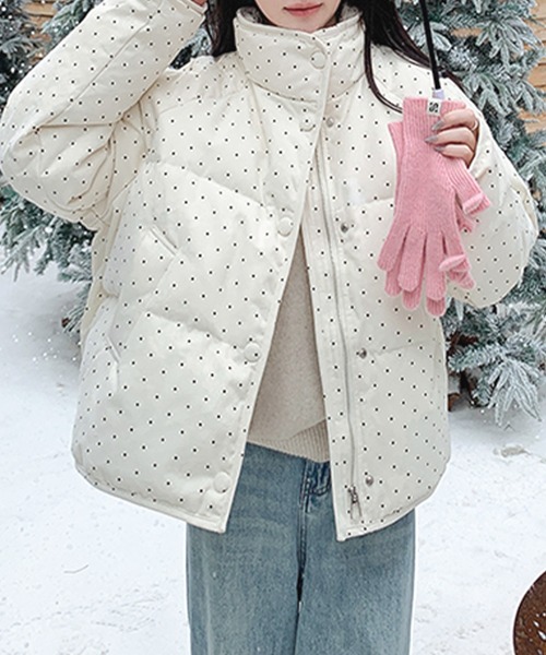 TSUMORI CHISATO ドット柄ポコポコブルゾン TSUMORI CHISATO（ドット