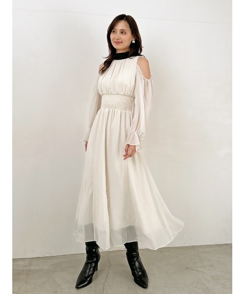 SNIDEL コールドショルダーワンピース SNIDEL ワンピース コールドショルダーセットアップ : ZOZOTOWN