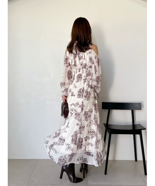 コールドショルダーボウタイワンピース（ワンピース）｜SNIDEL