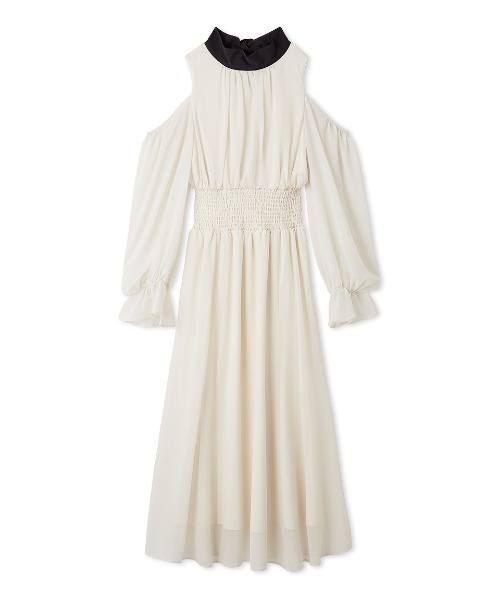 コールドショルダーボウタイワンピース（ワンピース）｜SNIDEL