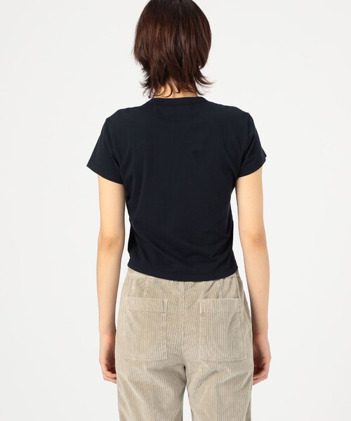 JAMES PERSE(ジェームスパース)の「シュランケンクルーネックTシャツ WLJ3120(Tシャツ/カットソー・レディース・ダークブルー/ホワイト・0/1)」の8枚目の写真