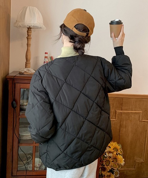 セール】キルティングノーカラージャケット（その他アウター