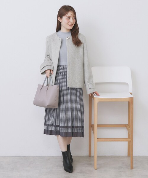 ノーカラーショートコート（ノーカラーコート）｜index（インデックス