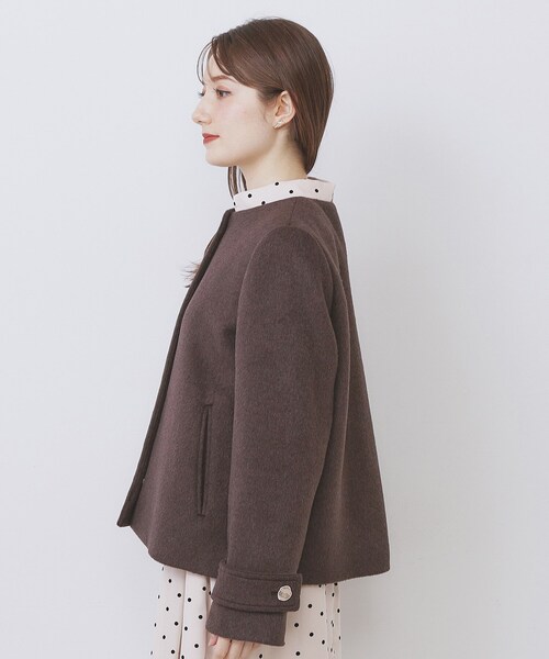 ノーカラーショートコート（ノーカラーコート）｜index（インデックス